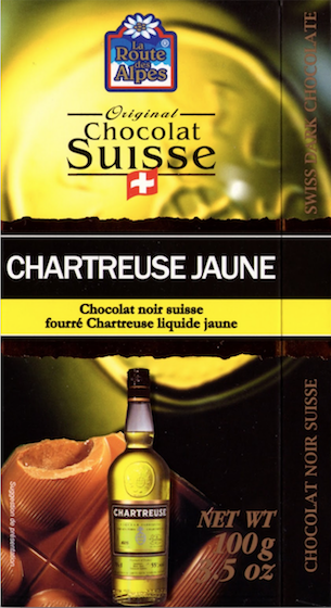 Chocolat à la Chartreuse jaune - La Route des Alpes